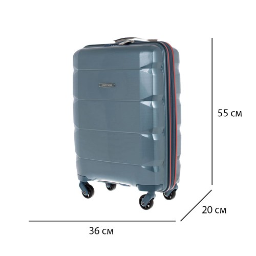 Куфар за ръчен багаж ENZO NORI модел SHAPE 55 см полипропилен зелен
