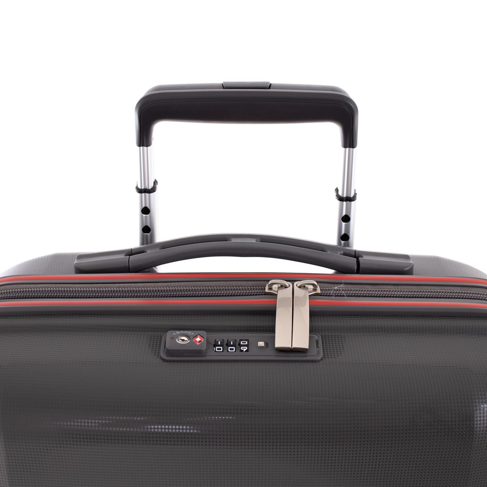 Твърд куфар за ръчен багаж от полипропилен ENZO NORI модел SHAPE сив