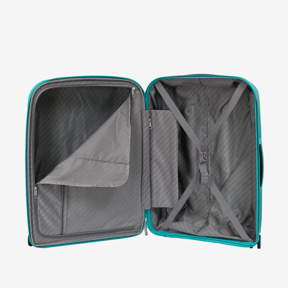 Комплект куфари ENZO NORI модел ROMA с куфар за козметика полипропилен зелен