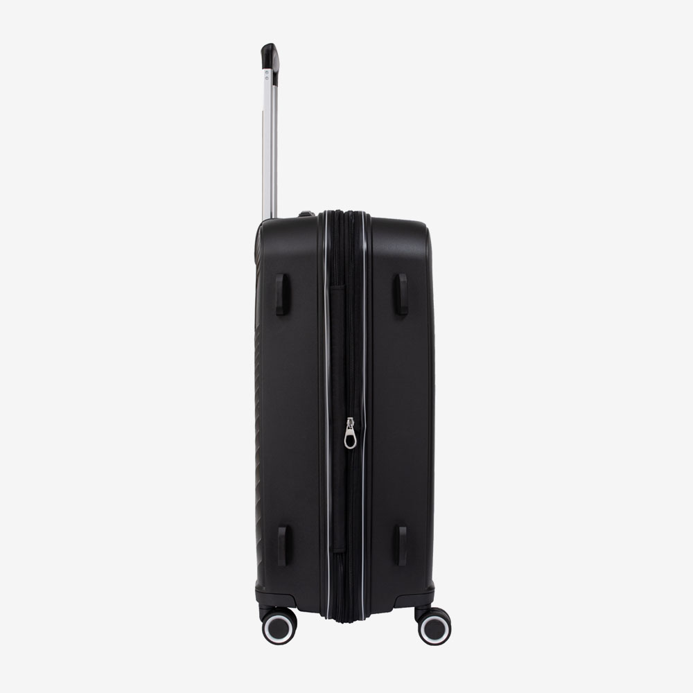 Куфар ENZO NORI модел ROMA 65 см с куфар за козметика полипропилен черен