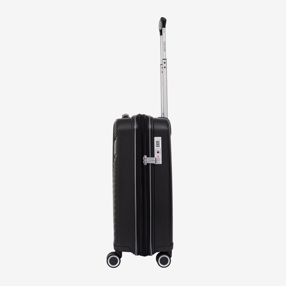 Куфар за ръчен багаж ENZO NORI модел ROMA 55 см полипропилен черен
