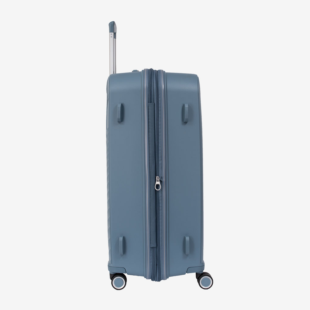 Голям куфар ENZO NORI модел ROMA 75 см полипропилен син