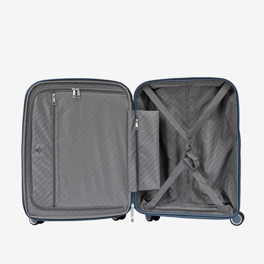 Куфар за ръчен багаж ENZO NORI модел ROMA 55 см полипропилен син