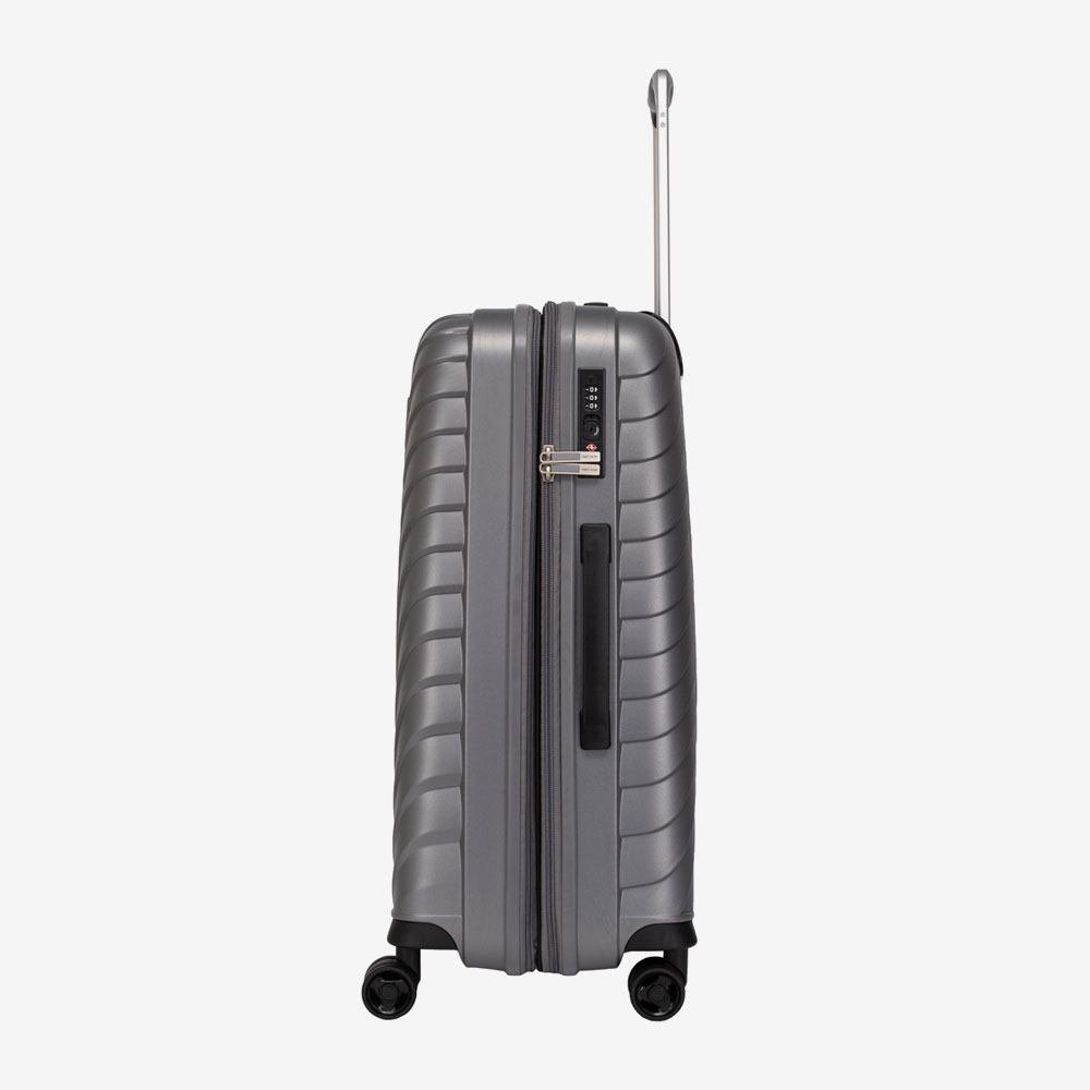 Комплект куфари ENZO NORI модел PORTO полипропилен тъмно сив