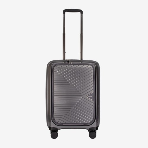 Куфар за ръчен багаж ENZO NORI модел AERO 55 см полипропилен ултра лек тъмно сив