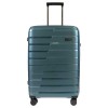 Здрав куфар от полипропилен четири колелца олекотен марка ENZO NORI модел LEVELS 75 см непромокаем зелен с TSA код