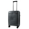 Олекотен куфар за кабина ENZO NORI от полипропилен модел LEVELS 55 см непромокаем сив