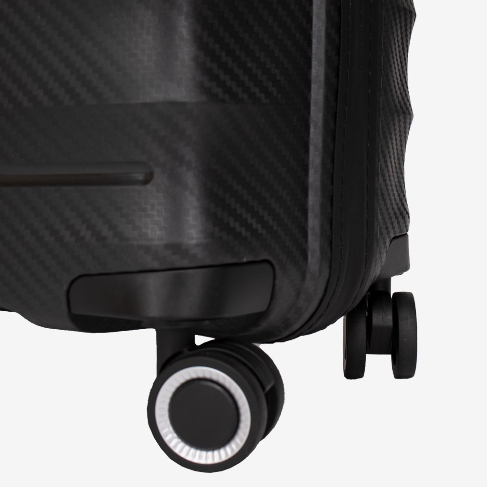 Комплект куфари ENZO NORI модел SOLID полипропилен черен