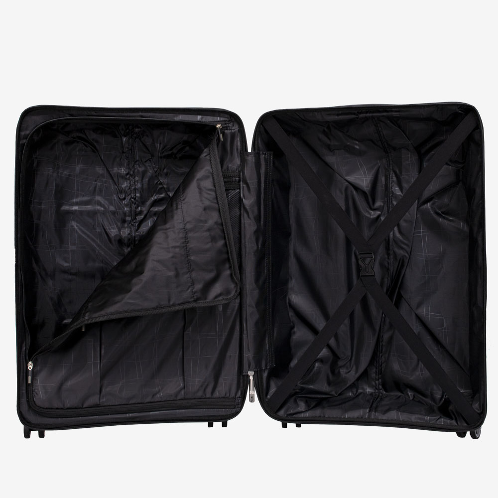 Комплект ултра леки куфари ENZO NORI непромокаеми тъмно сив