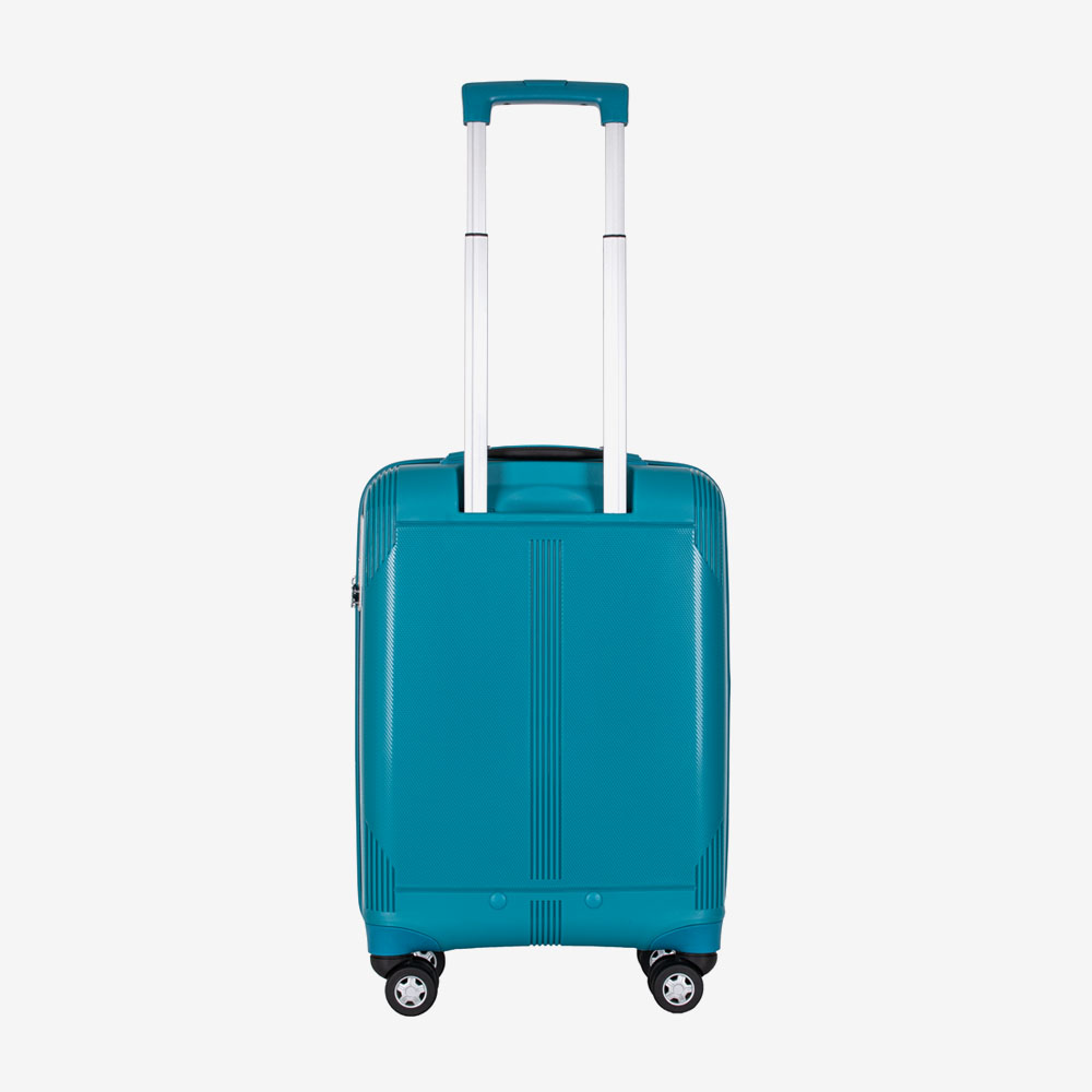 Куфар за ръчен багаж ENZO NORI модел LONDON 55 см полипропилен син петрол