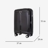 Куфар за ръчен багаж ENZO NORI модел LONDON 55 см полипропилен черен 