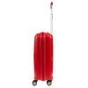 Куфар за ръчен багаж ENZO NORI полипропилен с капак червен