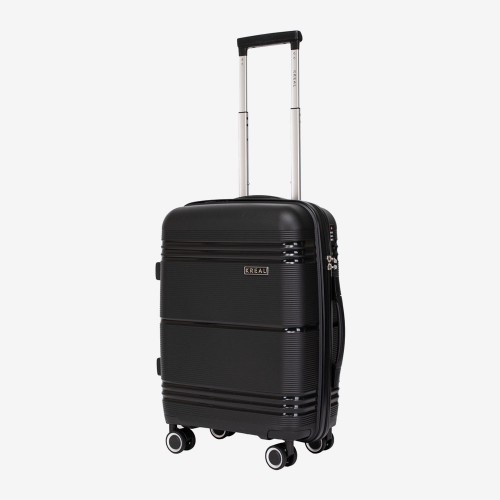 Куфар за ръчен багаж KREAL модел PALMA 55 см полипропилен черен