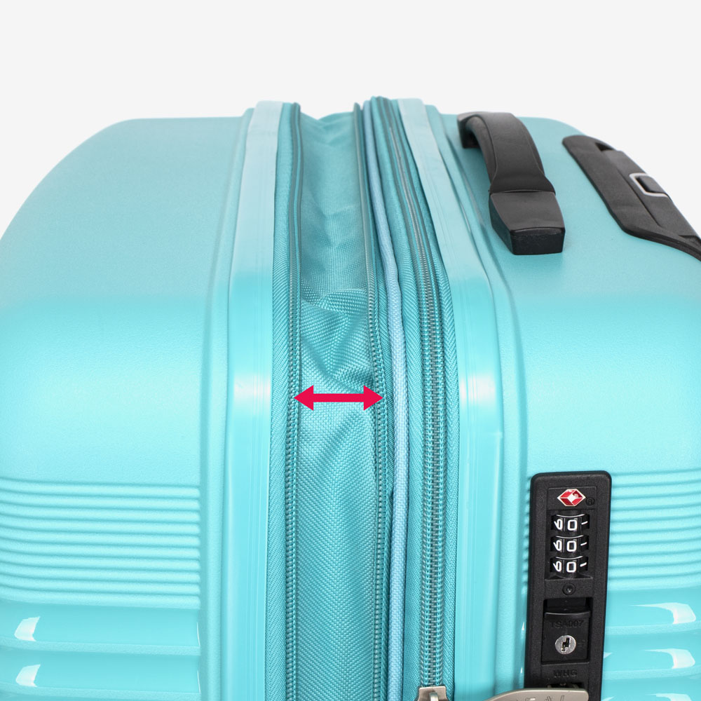 Куфар KREAL модел PALMA 66 см полипропилен светло син