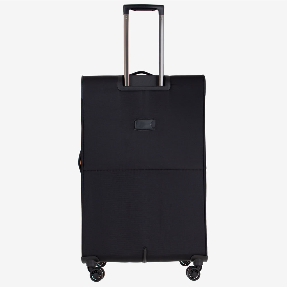 Голям текстилен куфар ултра лек ENZO NORI с разширение и TSA черен