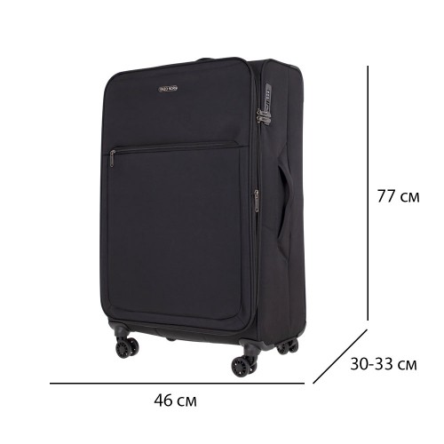 Голям куфар ENZO NORI модел SUNNY 77 см ултра лек черен