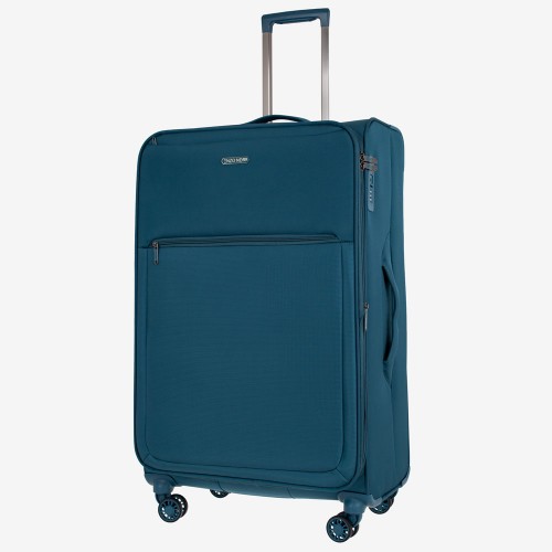 Комплект куфари ултра леки с пътна чанта текстил ENZO NORI модел SUNNY син