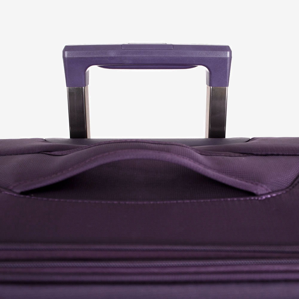 Голям куфар ENZO NORI модел SUNNY 77 см текстил лилав