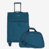 Куфар ENZO NORI модел SUNNY 66 см с пътна чанта син