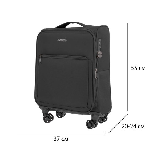 Куфар за ръчен багаж ENZO NORI модел SUNNY 55 см черен
