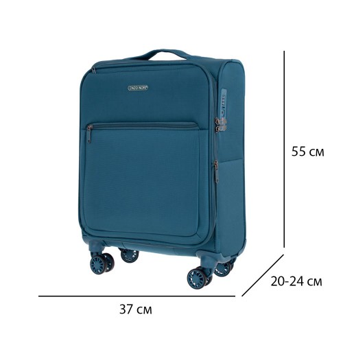 Куфар за ръчен багаж ултра лек ENZO NORI модел SUNNY 55 см син