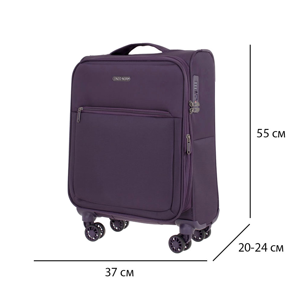 Куфар за ръчен багаж ENZO NORI модел SUNNY 55 см лилав