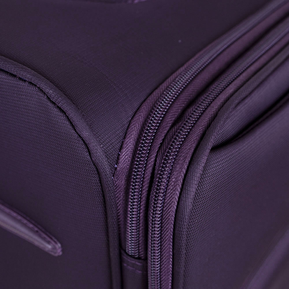 Куфар ENZO NORI модел SUNNY 66 см текстил лилав