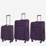 Комплект куфари ENZO NORI модел SUNNY ултра леки лилав