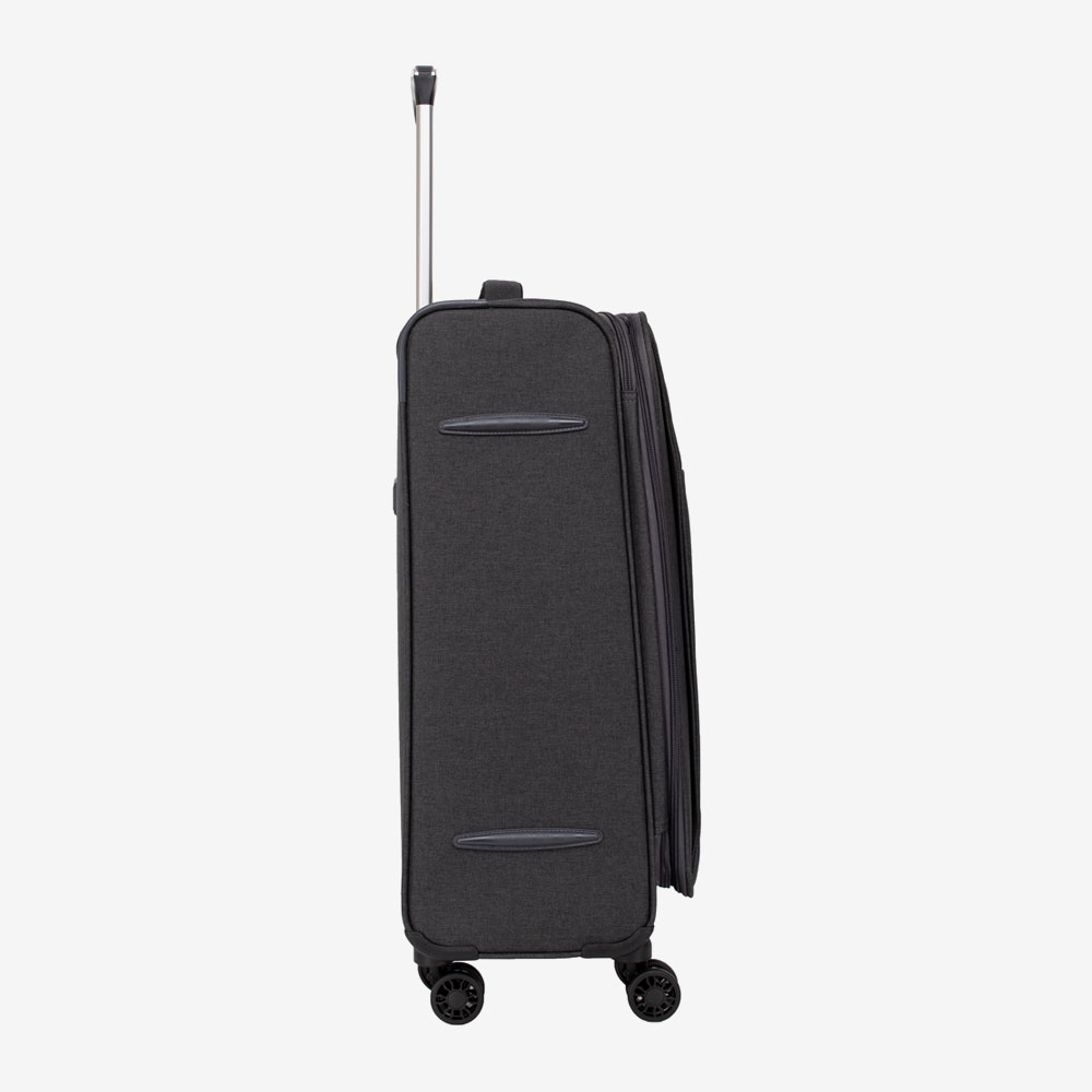 Куфар ENZO NORI модел SOFT 66 см текстил черен