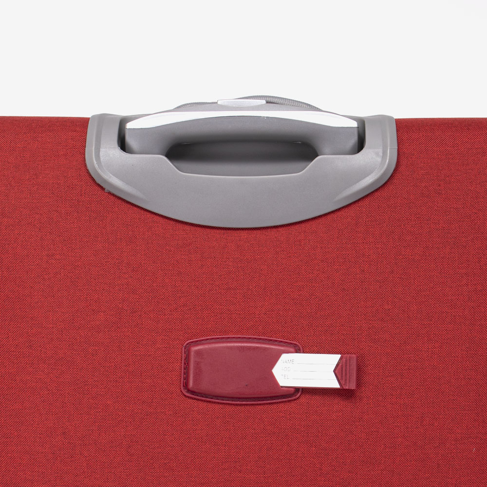 Куфар за ръчен багаж ENZO NORI модел SOFT 55 см текстил червен
