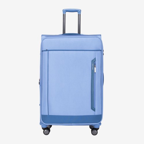 Голям куфар ENZO NORI модел VENICE 80 см текстил син