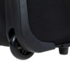 Куфар за ръчен багаж ENZO NORI от текстил с 2 колелца черен