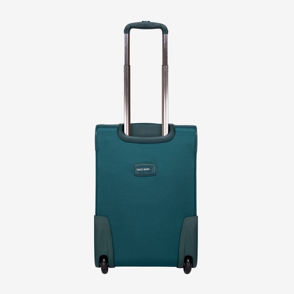 Мек куфар за ръчен багаж от текстил ENZO NORI зелен