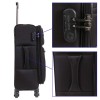 Лек куфар с разширение от текстил марка ENZO NORI модел VINTAGE 68 см цвят черен