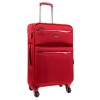 Среден размер куфар с разширение от текстил марка ENZO NORI модел VINTAGE 68 см цвят червен