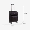 Куфар за ръчен багаж ENZO NORI модел VINTAGE 56 см текстил черен
