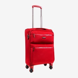 Куфар за ръчен багаж ENZO NORI модел VINTAGE 56 см червен