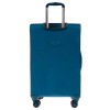 Голям куфар от висококачествен текстил с разширение ENZO NORI модел CLOUD 78 см цвят светло син