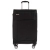 Голям куфар от висококачествен текстил с разширение ENZO NORI модел CLOUD 78 см цвят черен