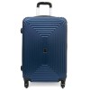 Голям куфар с олекотена конструкция от ABS с 4 колелца модел HAVANA 75 см цвят син