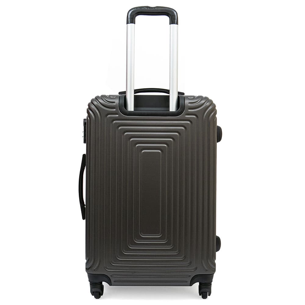 Куфар KREAL с удобно разпределение от ABS с 4 колелца голям размер модел HAVANA 75 см цвят тъмно сив