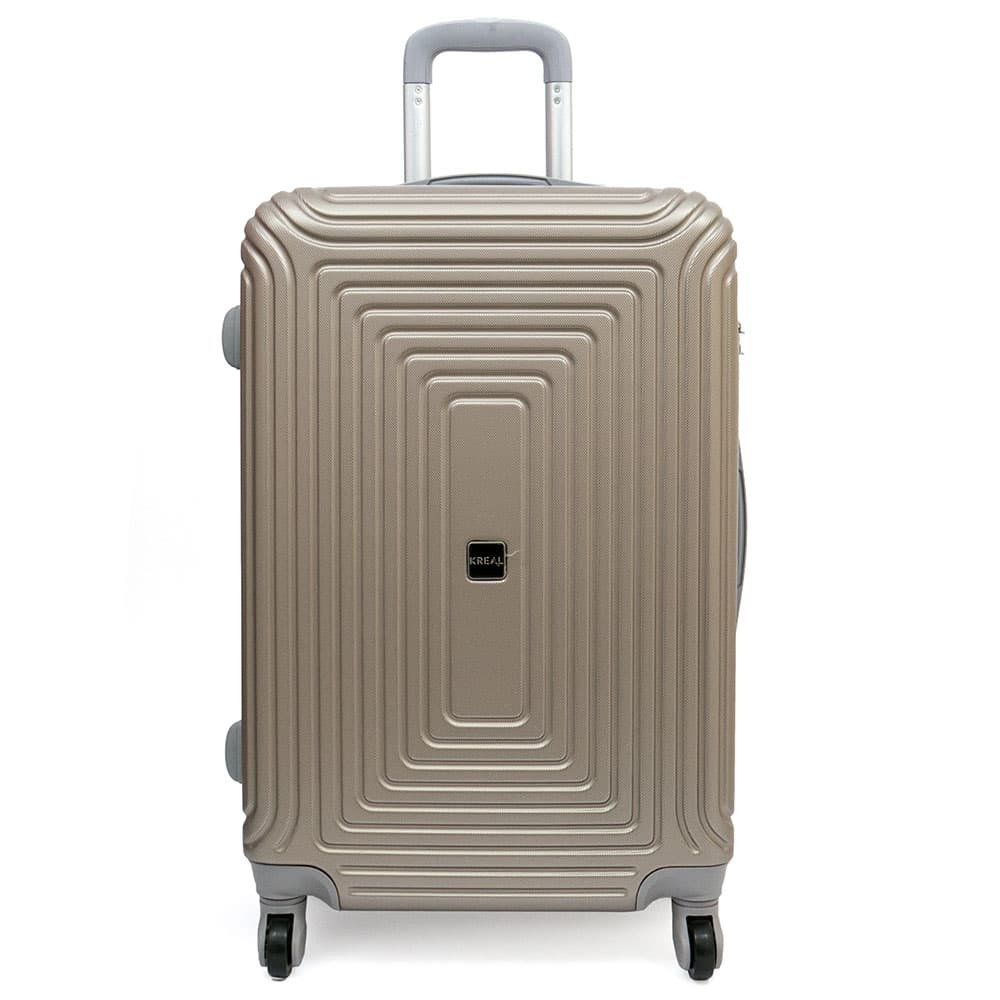 Голям куфар от ABS KREAL с 4 колелца модел HAVANA 75 см цвят златен