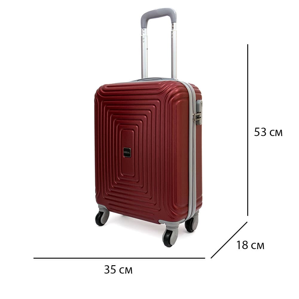 Комплект куфари от ABS модел HAVANA с 4 колелца и цвят бордо