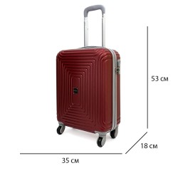 Куфар за ръчен багаж KREAL модел HAVANA 53 см ABS бордо
