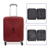 Твърд куфар за ръчен багаж от ABS с разширение бордо