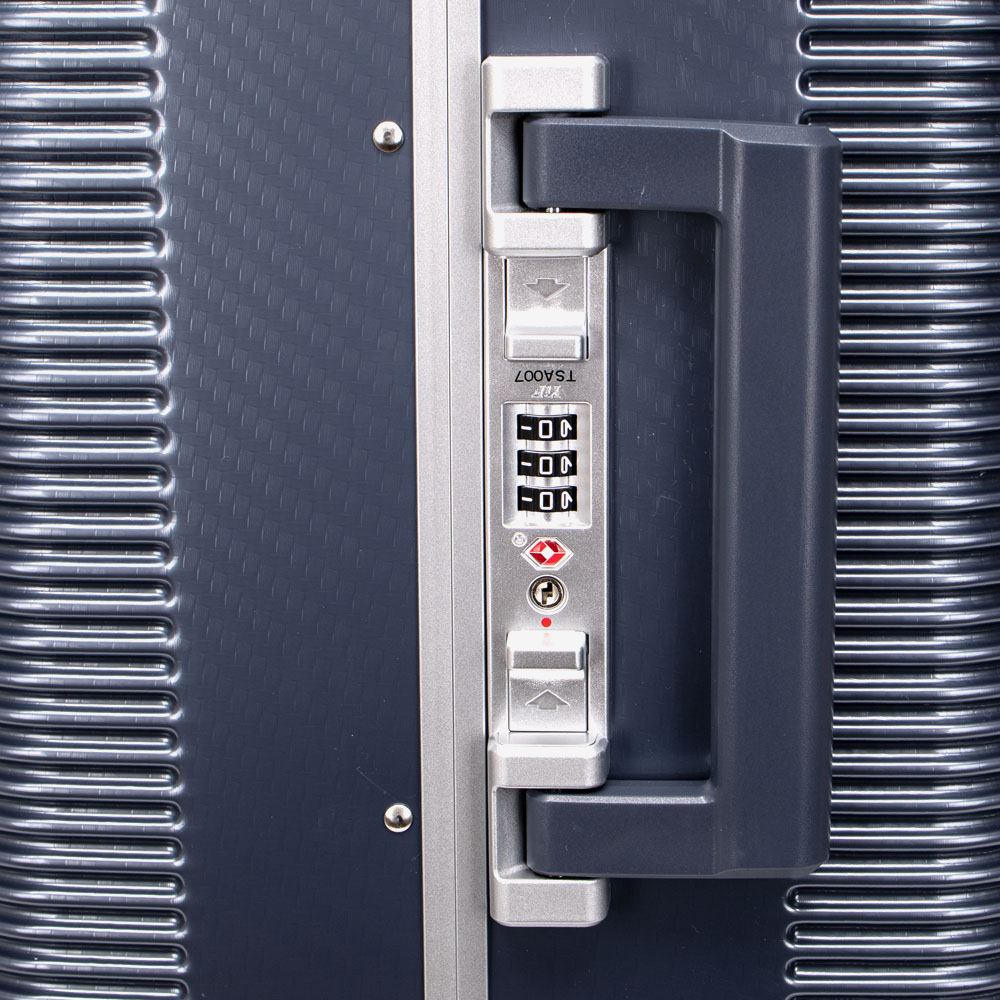 Комплект куфари ENZO NORI модел PARIS поликарбонат с алуминиева рамка светло син