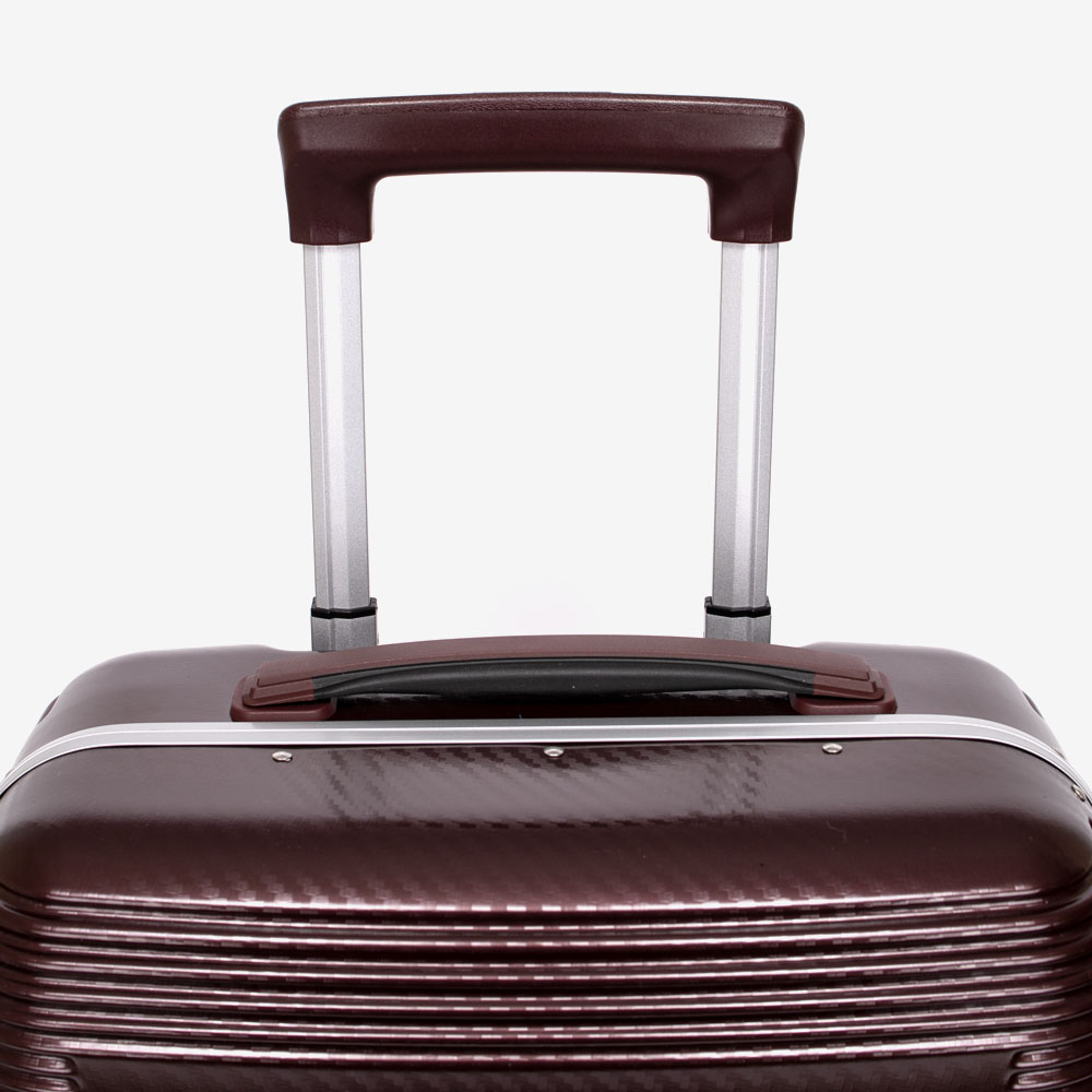 Куфар за ръчен багаж ENZO NORI модел PARIS 53 см поликарбонат с алуминиева рамка бордо