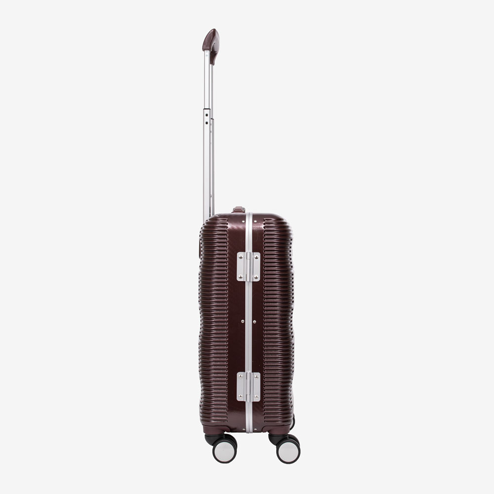 Куфар за ръчен багаж ENZO NORI модел PARIS 53 см поликарбонат с алуминиева рамка бордо