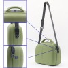 Малък куфар твърд куфар за ръчен багаж козметичен куфар ENZO NORI модел TAFFY цвят зелен