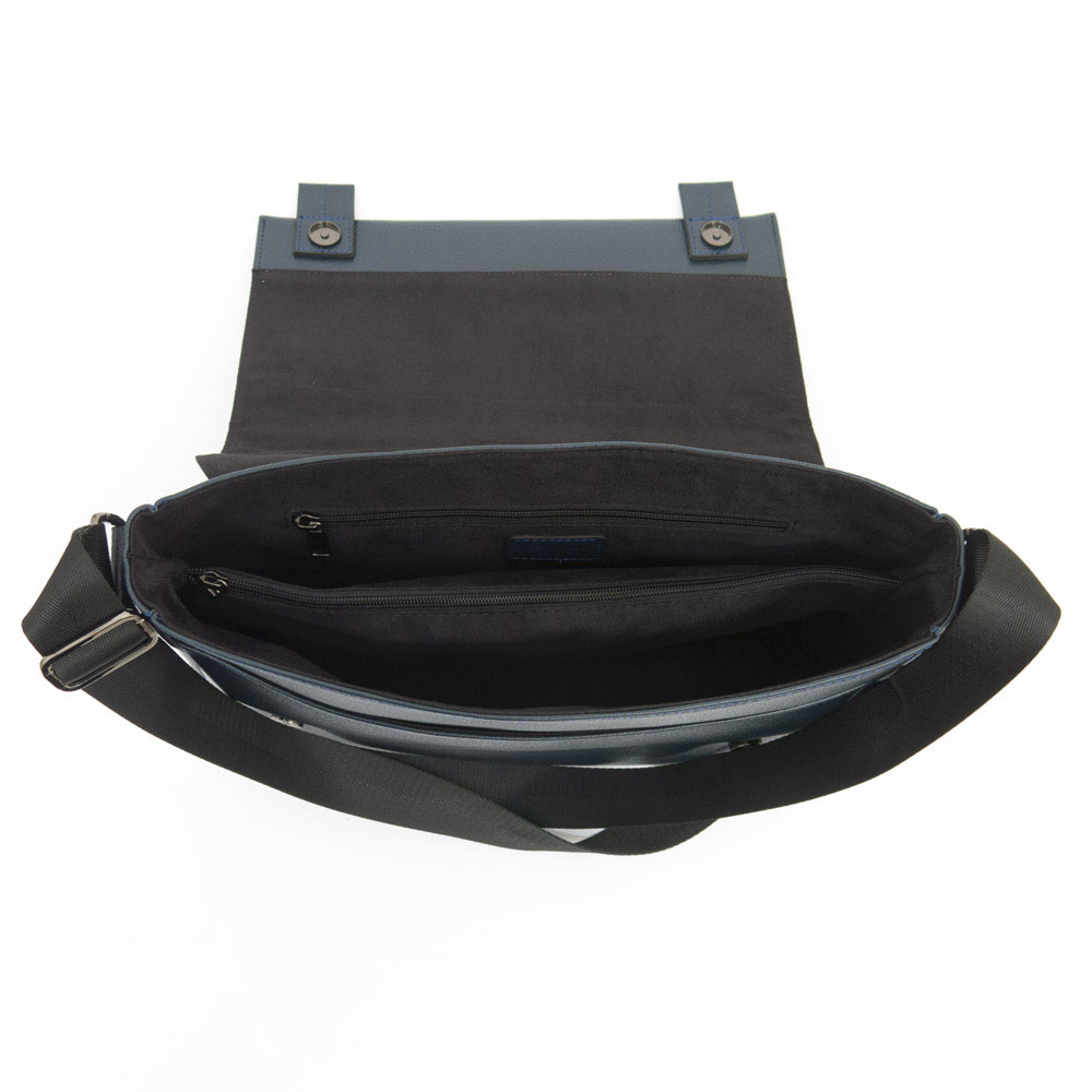 Стилна мъжка бизнес чанта от естествена кожа ENZO NORI модел BRANDO цвят черен